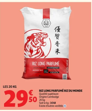 Riz Long Parfumé Riz Du Monde