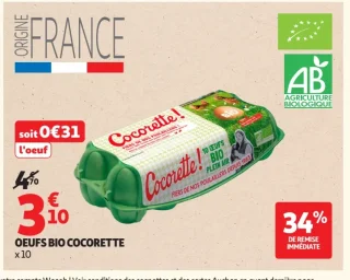 Oeufs bio Cocorette