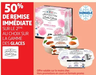 Glaces de la gamme La Manufacture des Belles Glaces