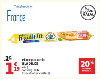 PÂTE FEUILLETÉE ISLA DÉLICE