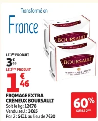 Fromage extra crémeux Boursault