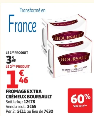 Fromage extra crémeux Boursault