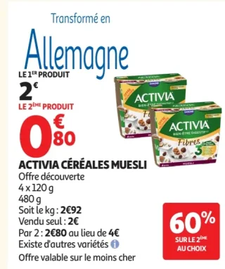 Activia Céréales Muesli Danone
