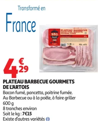 Plateau Barbecue Gourmets de l'Artois