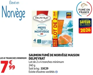 Saumon fumé de Norvège Maison Delpeyrat