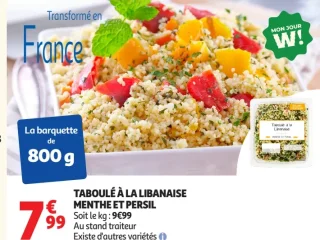 Taboulé à la libanaise menthe et persil