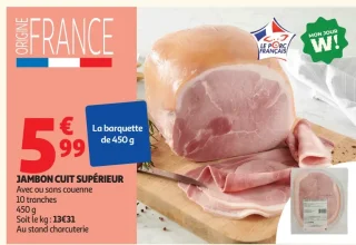 Jambon cuit supérieur