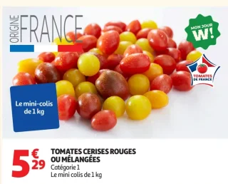 Tomates cerises rouges ou mélangées