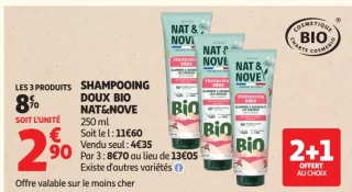 Shampooing doux bio Nat&Nove