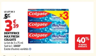 Dentifrice Max Fresh Colgate