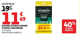 Rasoirs jetables homme Xtreme 3 Wilkinson
