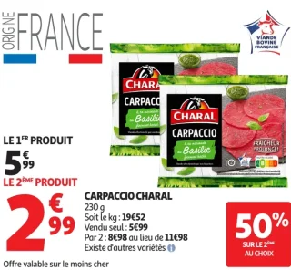 Carpaccio Charal au Basilic