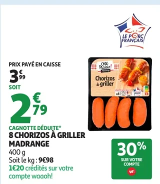 8 Chorizos à griller Madrange