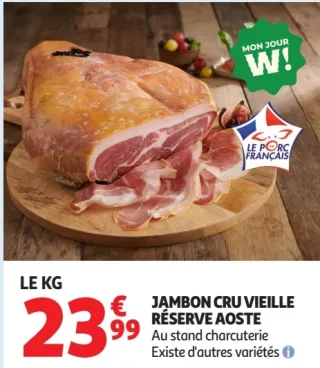Jambon cru Vieille Réserve Aoste