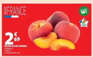 Pêches ou nectarines