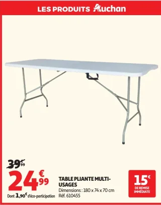 Table pliante multi-usages Jardin LS