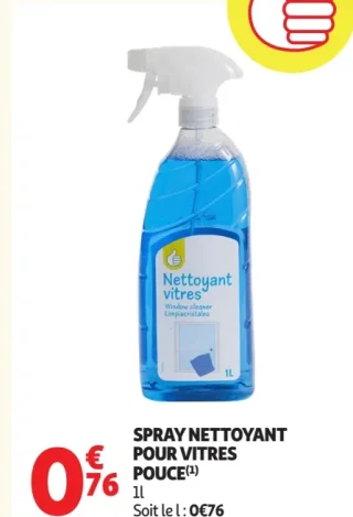 Spray nettoyant pour vitres Pouce