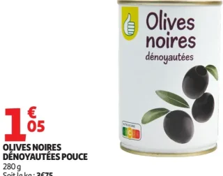 Olives Noires Dénoyautées Pouce