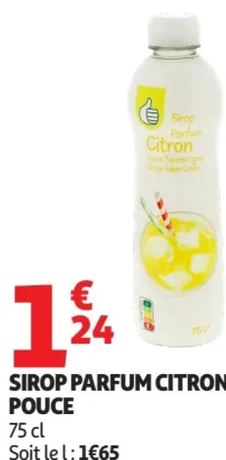 Sirop parfum citron Pouce
