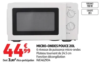 Micro-ondes Pouce 20L