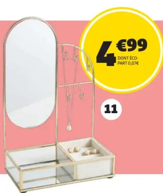 Porte bijoux miroir