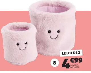 2 panières fourrures GiFi