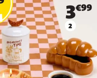 BOÎTE DÉCO CROISSANT DIM.18X10 CM, CÉRAMIQUE