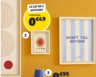 3 affiches déco