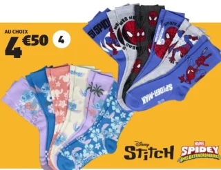 6 paires de chaussettes enfants Disney