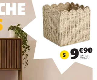 Panière effet corde