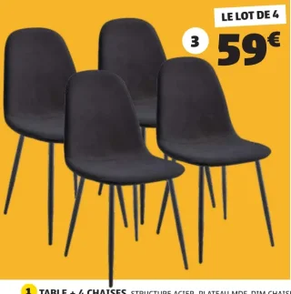 4 Chaises