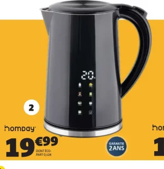 Bouilloire Digitale Homday 2200W