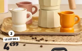 4 TASSES À CAFÉ