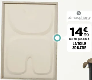 LA TOILE 3D KATIE Atmosphera