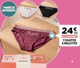 7 culottes à paillettes