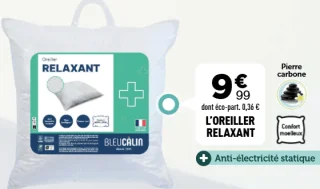 L'Oreiller Relaxant Bleu Câlin