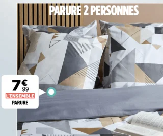 Parure microfibre 2 personnes