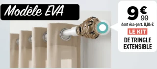 Kit de tringle extensible Modèle EVA