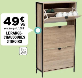 Range-chaussures 3 tiroirs ALIAJ