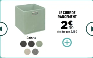 Le cube de rangement