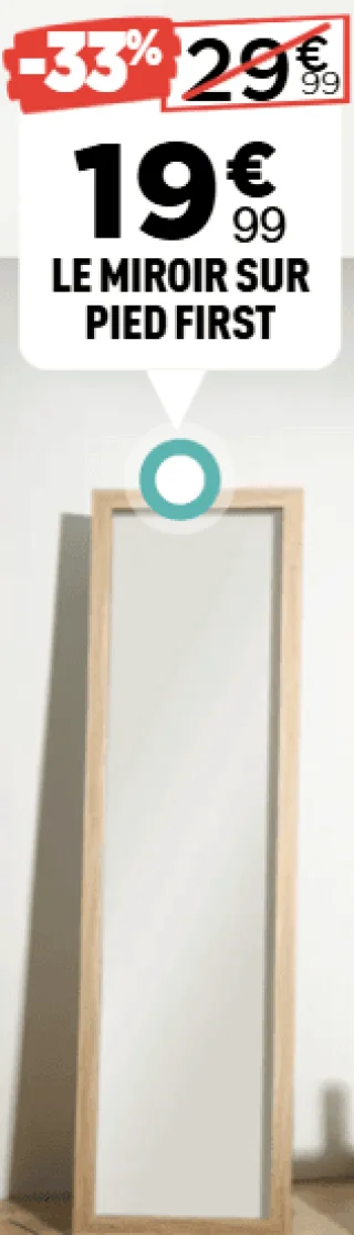 Le miroir sur pied First