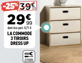 La commode 3 tiroirs Dress Up