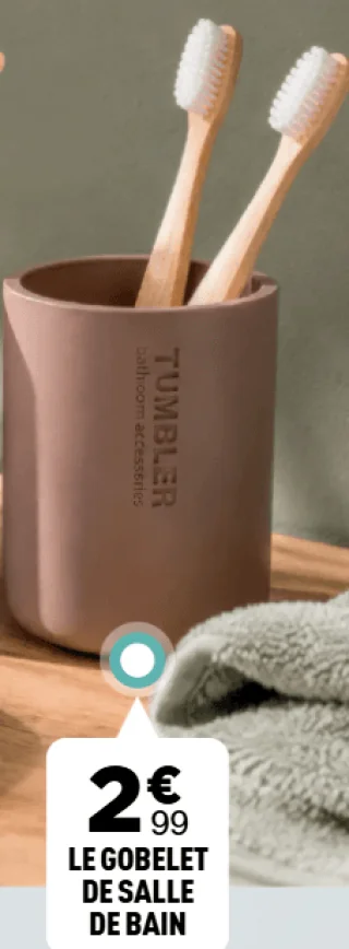 Le gobelet de salle de bain Gamme TIMELESS