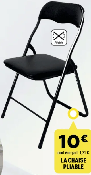 La chaise pliable
