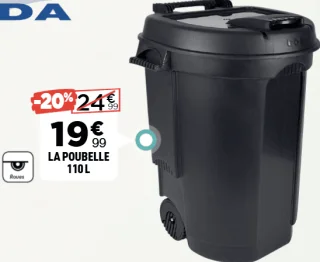La poubelle 110 L EDA