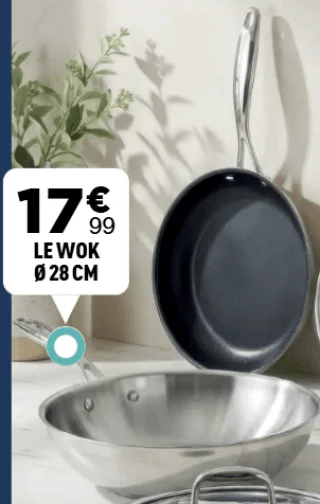 Le wok Sitram Ø 28 cm