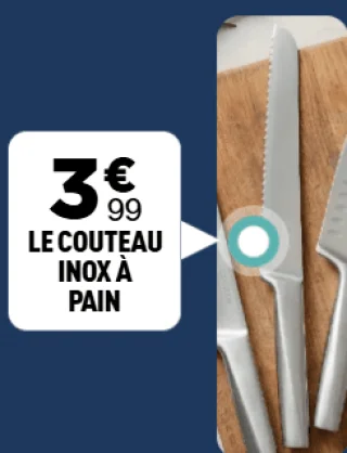 Couteau inox à pain Sitram