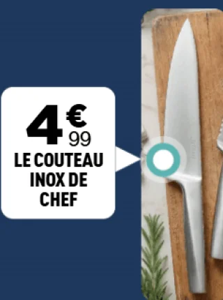 Couteau inox de chef Sitram