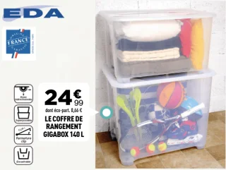 EDA Le coffre de rangement Gigabox 140 L