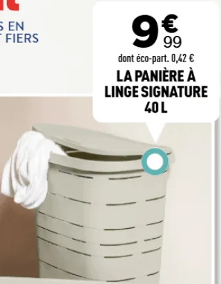 La panière à linge Signature 40 L